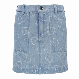 Looxs meisjes rok Bleached denim - 98
