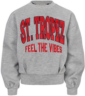 Looxs meisjes sweater Grijs melee - 140