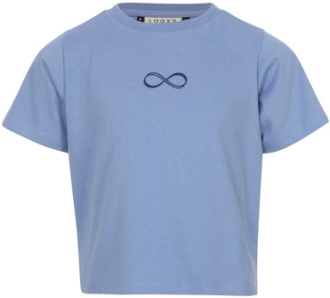 Looxs meisjes t-shirt Blauw - 134-140