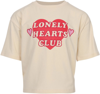 Looxs meisjes t-shirt Ecru - 110