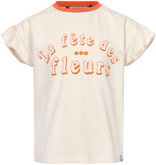 Looxs meisjes t-shirt Ecru - 128
