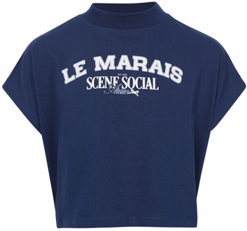 Looxs meisjes t-shirt Marine - 122-128