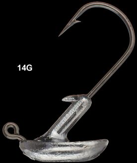 LOPEN VIS 5 stks/partij Bloed Slot Lood Jig Head Tumbler Vissen Haak 3.5g 5g 7g 10g 14g Haken voor Zachte Lokken Carbon Staal Fishinghook 5stk 14g