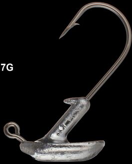 LOPEN VIS 5 stks/partij Bloed Slot Lood Jig Head Tumbler Vissen Haak 3.5g 5g 7g 10g 14g Haken voor Zachte Lokken Carbon Staal Fishinghook 5stk 7g