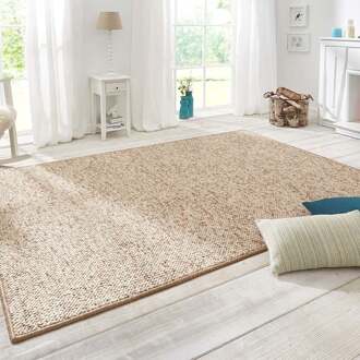 Loper Wol-optiek - beige/bruin 80x200 cm