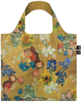 Loqi Bag Vincent Van Gogh 50th Anniversaire Bouquet Flower Pattern Gold