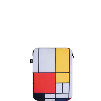 LOQI Laptop Cover 14" Red, Yellow, Blue and Black Recycled Wit