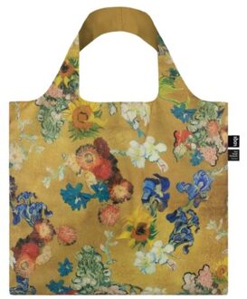 LOQI opvouwbare tas museum collectie - van gogh flower pattern recycled