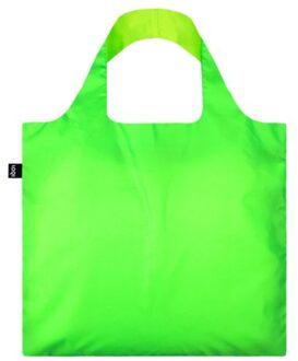 LOQI opvouwbare tas - neon groen recycled