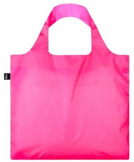 LOQI opvouwbare tas - neon roze recycled