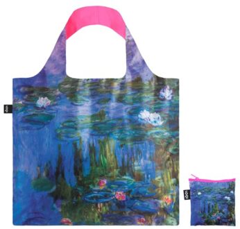 LOQI opvouwbare tas - water lillies pink