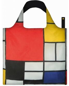 LOQI Shoppers Foldable Bag Museum Collection Rood