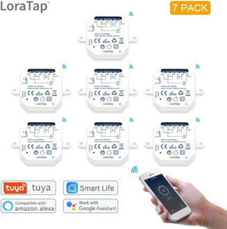 LoraTap Smart Home Wifi Switch Light Automation 1 Gang 10A Timer DIY Works with Google Home Amazon Alexa Remote Controller