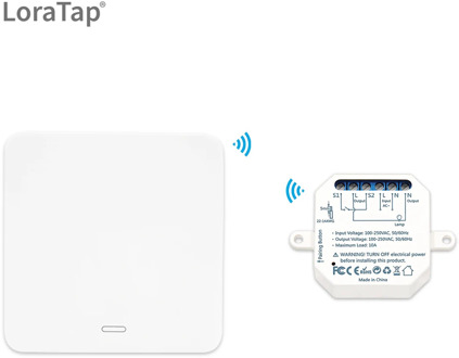 LoraTap Wireless Switch Lighting Remote Control Home Improvement RF 433 Kinetic Wall Switch No Cables Needed Easy Installation