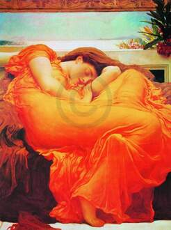 Lord Frederick Leighton - Flaming June Kunstdruk 60x80cm