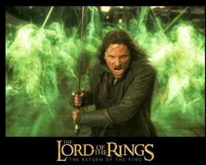 Lord Of The Rings Aragorn Hoodie - Black - XXL - Zwart