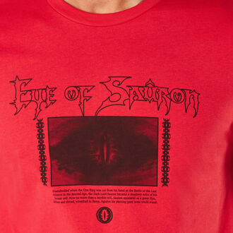 Lord Of The Rings Eye Of Sauron Men's T-Shirt - Rood - L