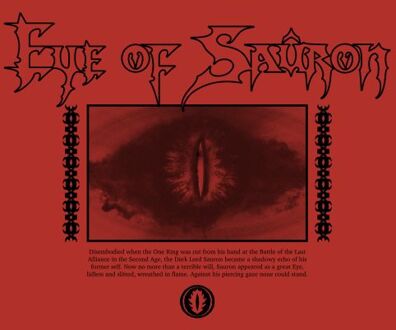 Lord Of The Rings Eye Of Sauron Men's T-Shirt - Rood - XL
