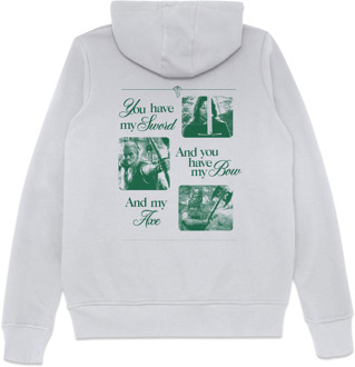 Lord Of The Rings Fellowship Hoodie - White - S