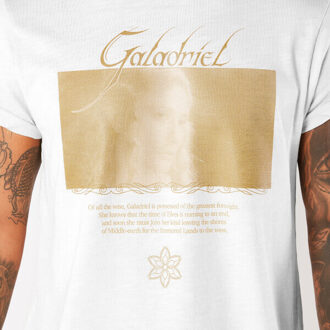 Lord Of The Rings Galadriel Lady Of The Galadhrim Women's T-Shirt - White - L - Wit