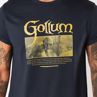 Lord Of The Rings Gollum Men's T-Shirt - Donker Blauw - L - Navy blauw