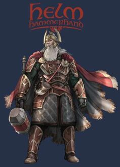 Lord Of The Rings Helm Pose Men's T-Shirt - Navy - L