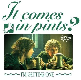 Lord Of The Rings It Comes In Pints Unisex T-Shirt - White - M