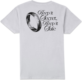 Lord Of The Rings Keep It Safe Unisex T-Shirt - White - XL