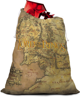 Lord Of The Rings Middle Earth Map Christmas Santa Sack