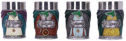 Lord of the Rings Shotglass 4-Pack Hobbits