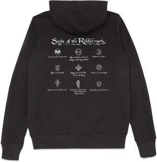 Lord Of The Rings Sigils !!!Back Print!!! Hoodie - Black - XXL