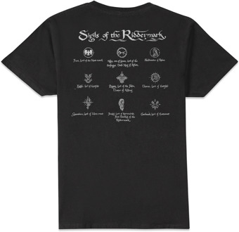 Lord Of The Rings Sigils !!!Back Print!!! Men's T-Shirt - Black - S