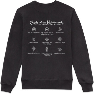 Lord Of The Rings Sigils !!!Back Print!!! Sweatshirt - Black - XL