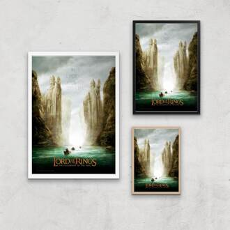 Lord Of The Rings: The Fellowship Of The Ring Giclee Art Print - A3 - Wooden Frame Meerdere kleuren