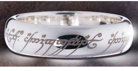 Lord of the rings: the one ring - etched silver with chain