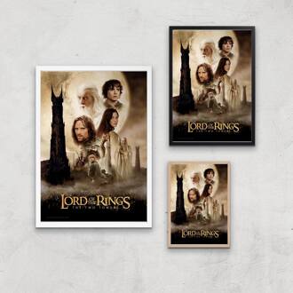 Lord Of The Rings: The Two Towers Giclee Art Print - A3 - Black Frame Meerdere kleuren