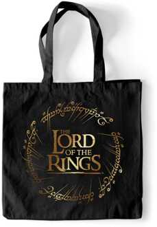 Lord of The Rings Tote Bag Gold Foil