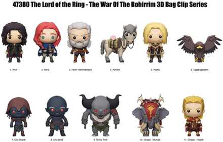 Lord of the Rings: War of Rohirrim 3D PVC Bag Clips Display (24)