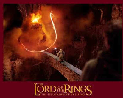 Lord Of The Rings You Shall Not Pass Men's T-Shirt - Burgundy - L Rood