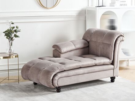LORMONT - Chaise longue-Bruin-Polyester