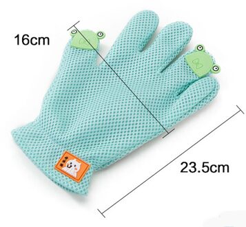 Los Fick Kat Haar Remover Massage Borstel Grooming Handschoen Deshedding Huisdier Haar Handschoen Dier Kat Supplies Pet Accessoires groen for rechtsaf hand