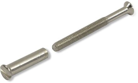 Losse Deurkruk - Staal - Zilver - 125mm