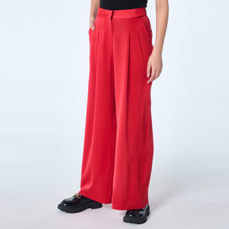 Losse rechte broek op maat Rood - 2XS