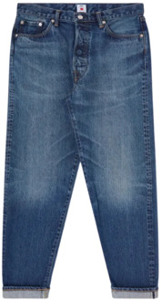 Losse Tapered Donkerblauwe Gebruikte Jeans Edwin , Blue , Heren - W29,W30,W33,W32,W31,W36,W34