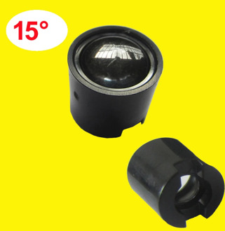 Lot 10 20 50 100 300pcs 14mm 15 Degree Clear LED Lens + 15mm Black Holder For 1W 3W 5W LED Light Diodes Lamp