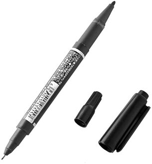 Lot 10 Dvd Cd Dubbele Tip Fijne Waterdichte Permanente Vette Marker Pen Zwart