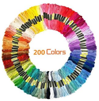 Lot 200 Multi Kleuren Kruissteek Floss Katoenen Draad Borduren Naaien Strengen Voor Professionals Liefhebbers En Handmake Mensen