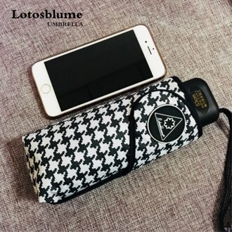 Lotosblume Uv Pocket Mini Paraplu Regen Vrouwen Winddicht Duurzaam 5 Folding Parasols Draagbare Zonnebrandcrème Vrouwelijke Parasol