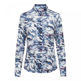 Lotte blouse-blue animal Print / Multi - S