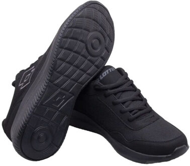 Lotto Heren connect oc ecologisch leren trainers Zwart - 40,5
